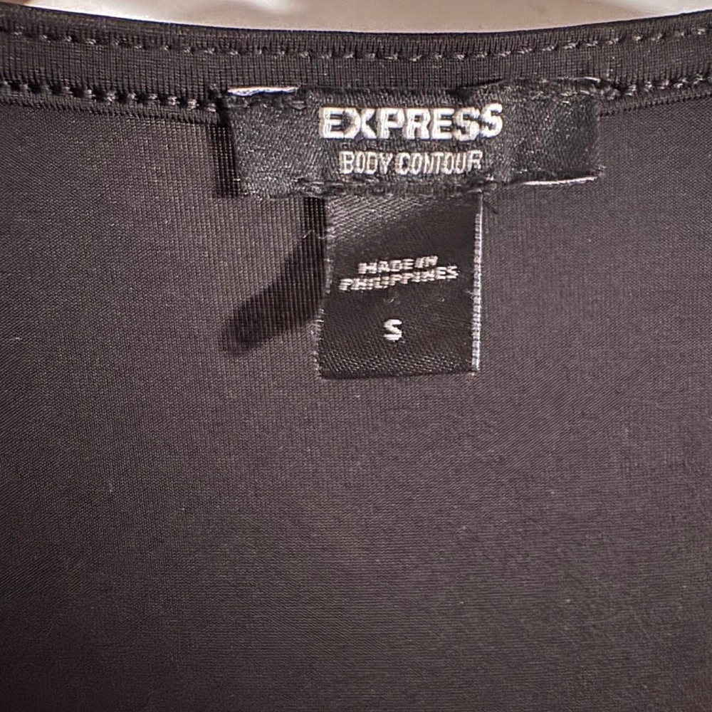 Express Elegant Black Bodysuit